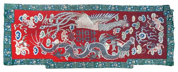 A LARGE CHINESE EMBROIDERED PANEL