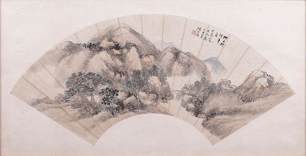 A CHINESE FAN PAINTING