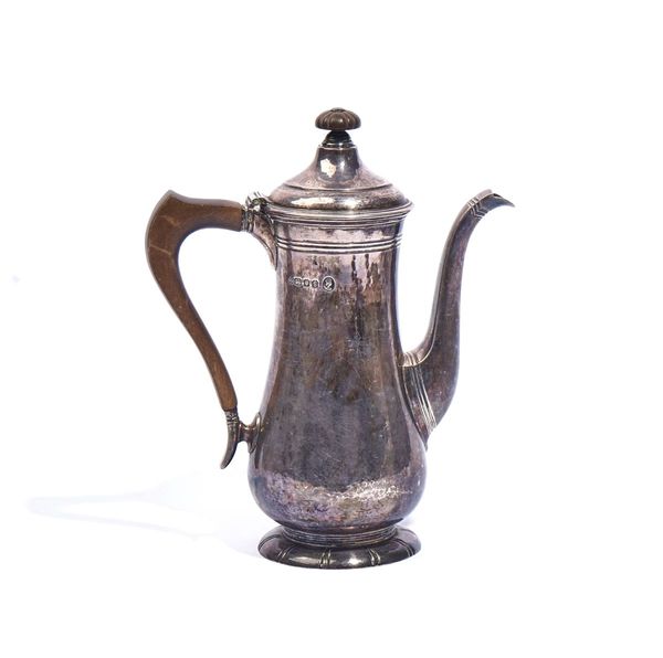 A SILVER COFFEE POT