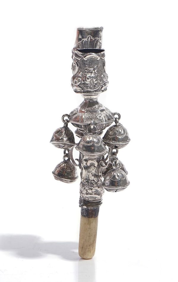 A SILVER RATTLE