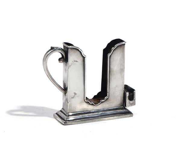 A SILVER MOUNTED CIGAR CUM MATCH STAND