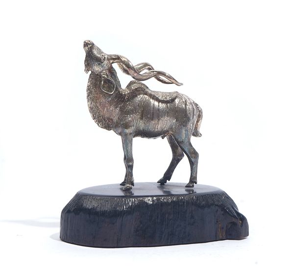 A PATRICK MAVROS SILVER MODEL OF AN ANTELOPE