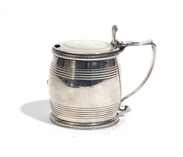 A GEORGE IV SILVER MUSTARD POT