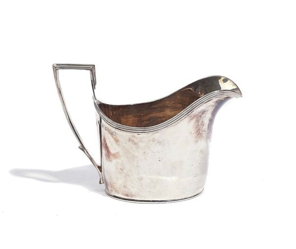 A GEORGE III SILVER MILK JUG