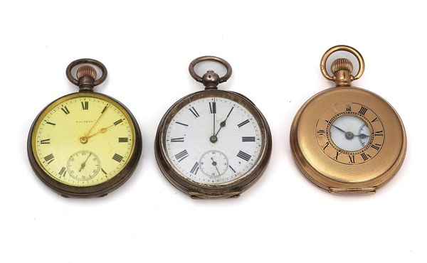 THREE GENTLEMEN'S POCKET WATCHES (3)