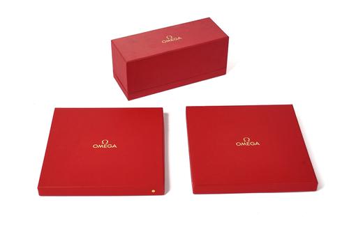 OMEGA: A SET OF CANDLES BOXED: