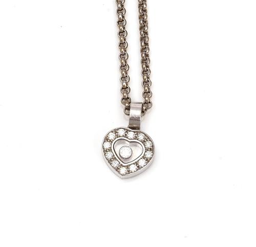 A CHOPARD HAPPY DIAMONDS PENDANT NECKLACE
