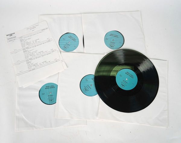 FIVE JIMI HENDRIX  DOUBLE-SIDED 12" ACETATES AND A BLACK AND WHITE PHOTOGRAPH OF HENDRIX IN BED (6)