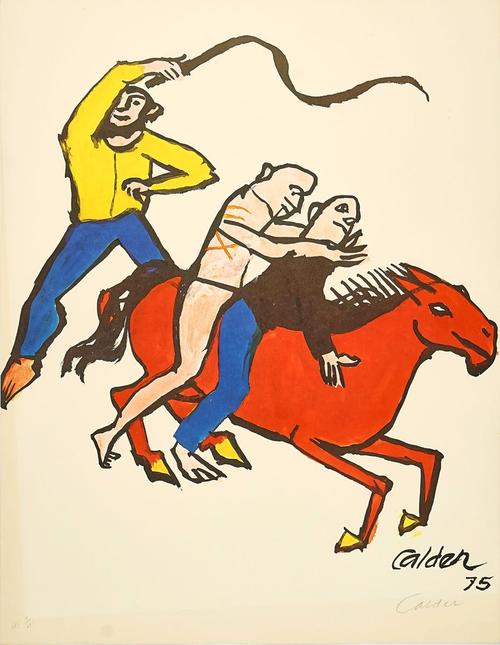ALEXANDER CALDER (AMERICAN, 1898-1976) "FLIGHT FROM TYRANNY" LITHOGRAPHS (3)