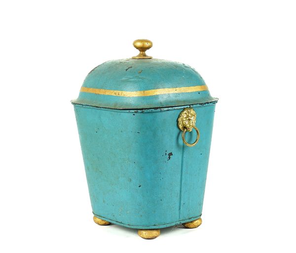 A REGENCY TOLEWARE COAL BIN