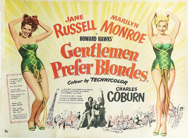 FILM POSTER: GENTLEMEN PREFER BLONDES