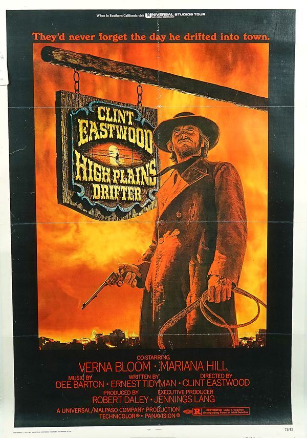 FILM POSTERS: HIGH PLAINS DRIFTER STARRING CLINT EASTWOOD AND ANOTHER (2)