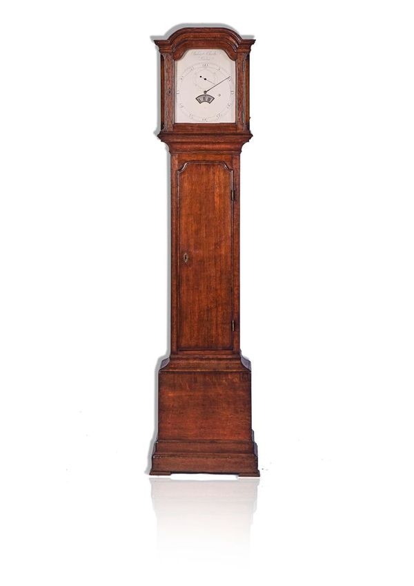 A GEORGE III OAK REGULATOR