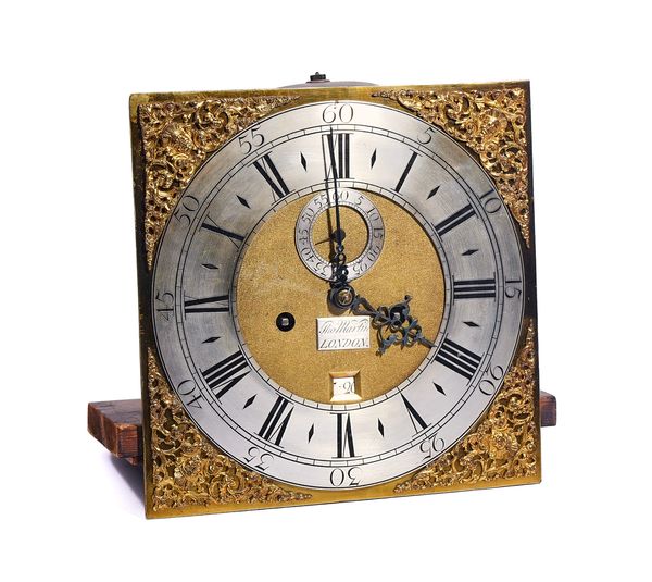 AN 11in. SQUARE 8-DAY LONGCASE CLOCK MOVEMENT