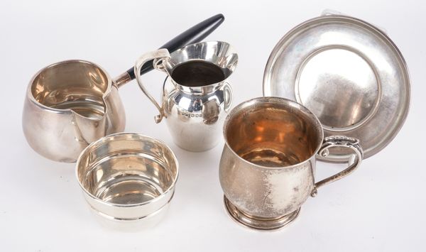 A GROUP OF SILVER AND STERLING WARES (5)