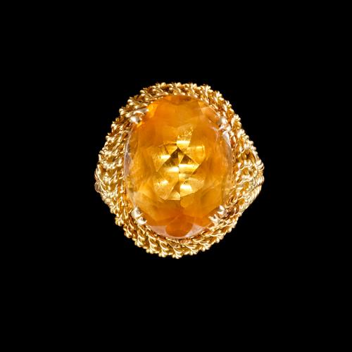 A CITRINE RING