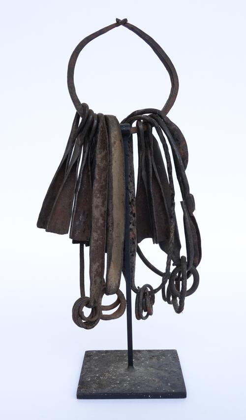 A SET OF AFRICAN CHAMBA IRON CURRENCY, NIGERIA