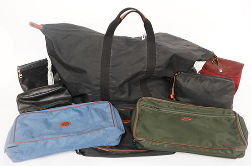 LONGCHAMP PARIS: A GROUP OF BAGS AND ACCESSORIES (8)