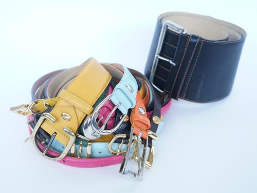 LONGCHAMP, PARIS: A COLLECTION OF LEATHER BELTS (10)