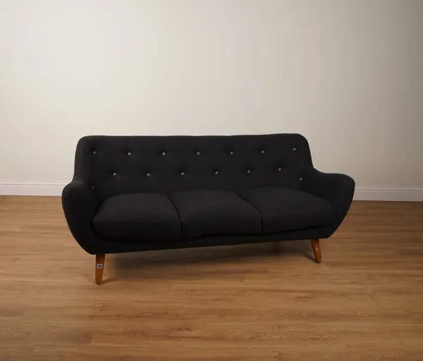 A THREE SEAT SOFA