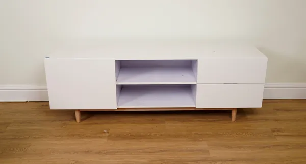 A WHITE TV STAND