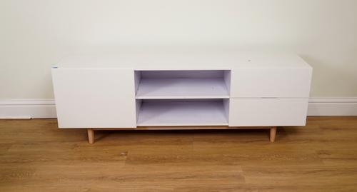 A WHITE TV STAND