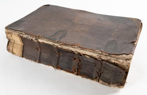 BIBLE, in English - The Bible, Amsterdam, Thomas Stafford, 1644, folio, general title and title to the New Testament, woodcut maps and illustrations including 2 full-page, contemporary calf (worn). THE LAST EDITION OF THE GENEVA BIBLE.