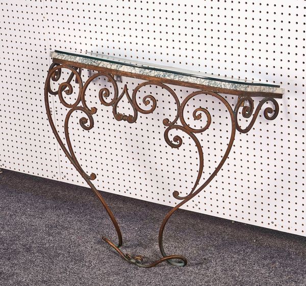 AN EARLY 20TH CENTURY FRENCH CONSOLE TABLE