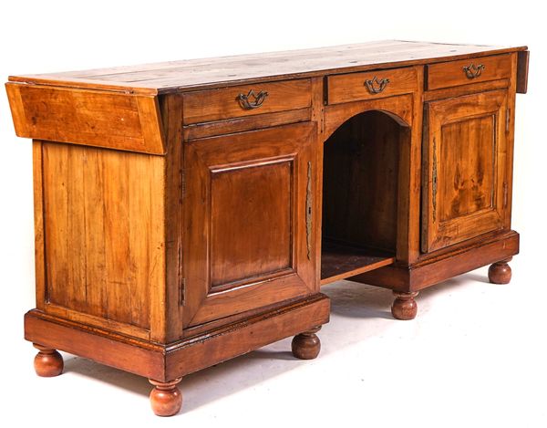 A 19TH CENTURY FRENCH FRUITWOOD DRESSER BASE