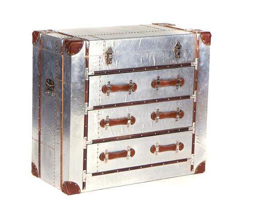 A MODERN THREE DRAWER CHEST