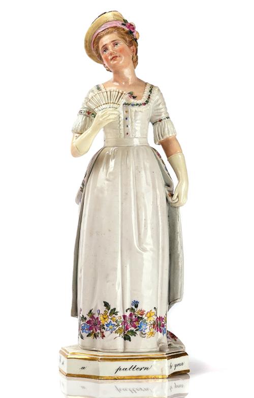 A MEISSEN FIGURE OF ADA CAVENDISH AS JULIA IN THE HUNCHBACK