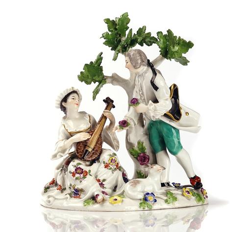 A MEISSEN GROUP OF LOVERS