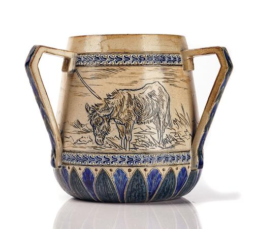 A DOULTON LAMBETH TYG BY HANNAH BARLOW