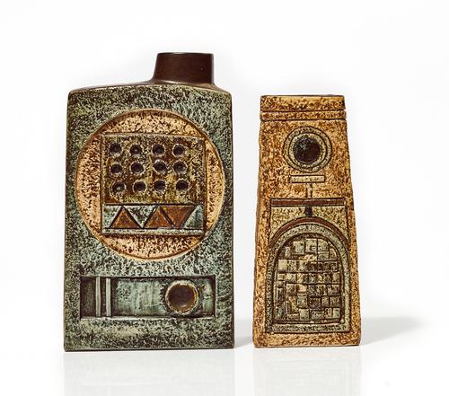 TWO TROIKA POTTERY VASES