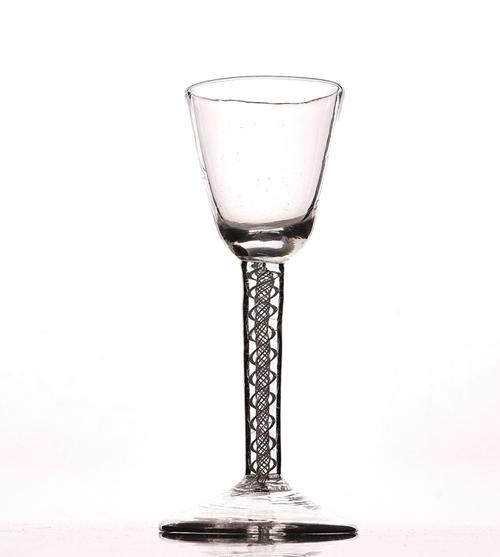 AN OPAQUE TWIST WINE GLASS