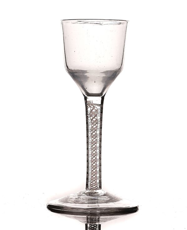AN OPAQUE TWIST WINE GLASS
