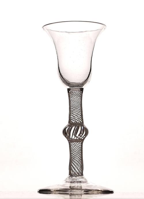 AN OPAQUE TWIST WINE GLASS