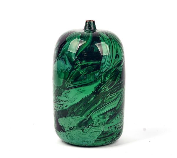 YOICHI OHIRA ( b.1946) A UNIQUE `MARMO VERDE' VASE