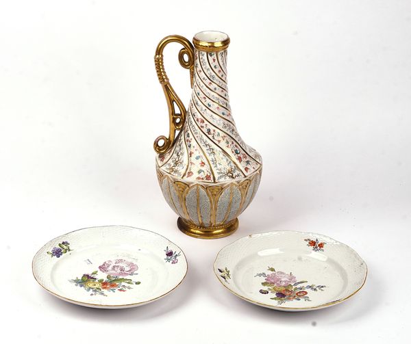 A PAIR OF RUSSIAN PORCELAIN  `EVERYDAY SERVICE' PLATES