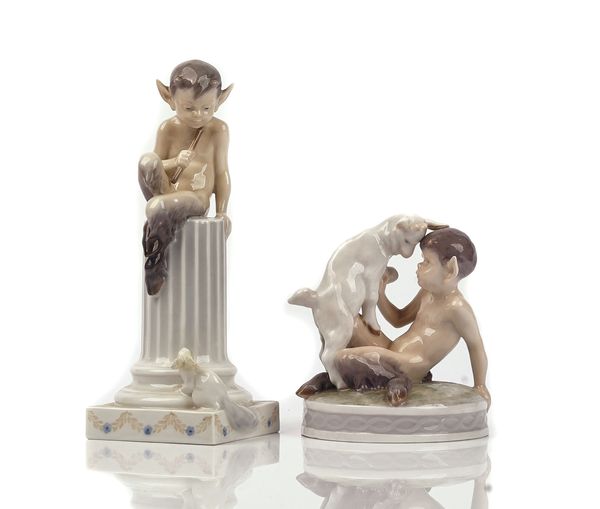 `FAUN WITH GOAT' AND `FAUN WITH SQUIRREL' TWO ROYAL COPENHAGEN GROUPS