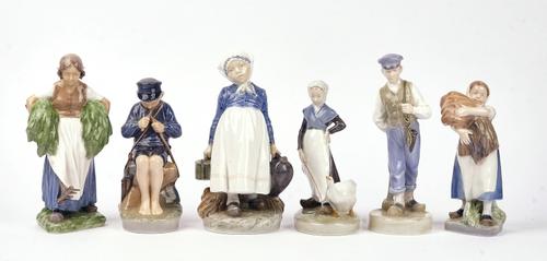 SIX ROYAL COPENHAGEN FIGURES (6)