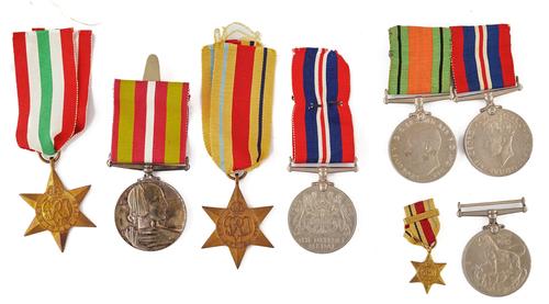 EIGHT MEDALS, (8)