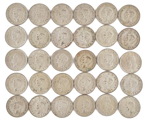 A COLLECTION OF PRE-1947 SILVER FLORINS