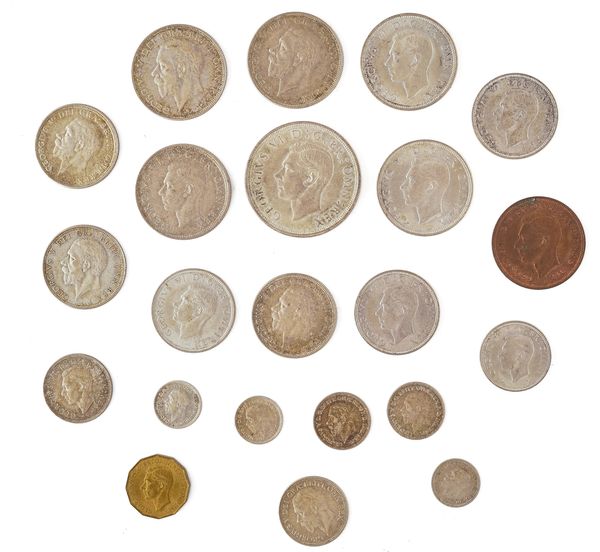 A GROUP OF SILVER JUBILEE AND CORONATION YEAR COINS (22)