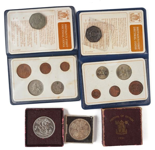 A COLLECTION OF BRITISH COINS DISPLAY IN AN ALBUM