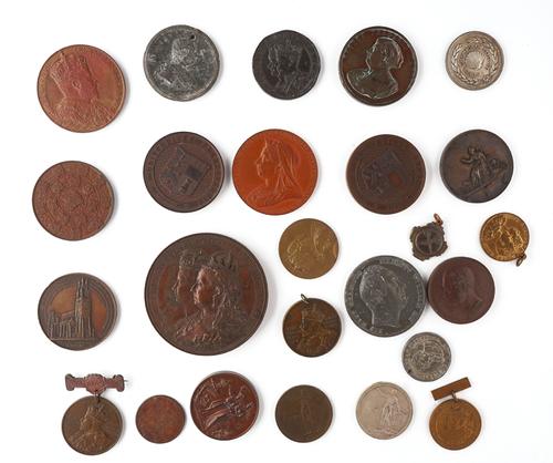 A COLLECTION OF TWENTY-FIVE MEDALLIONS (25)