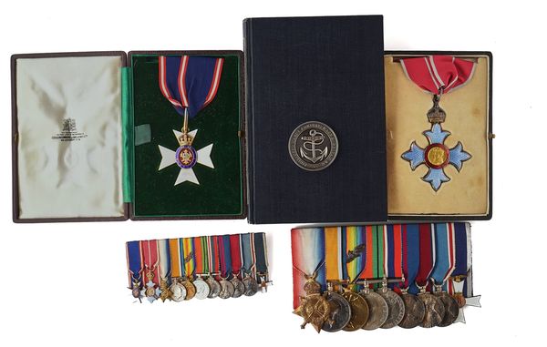 A GROUP OF ELEVEN DECORATIONS AND MEDALS AS AWARDED TO C M R SCHWERDT ROYAL NAVY