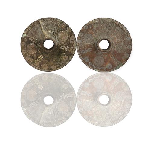 A PAIR OF NIGERIAN BRASS OGBA ANKLETS