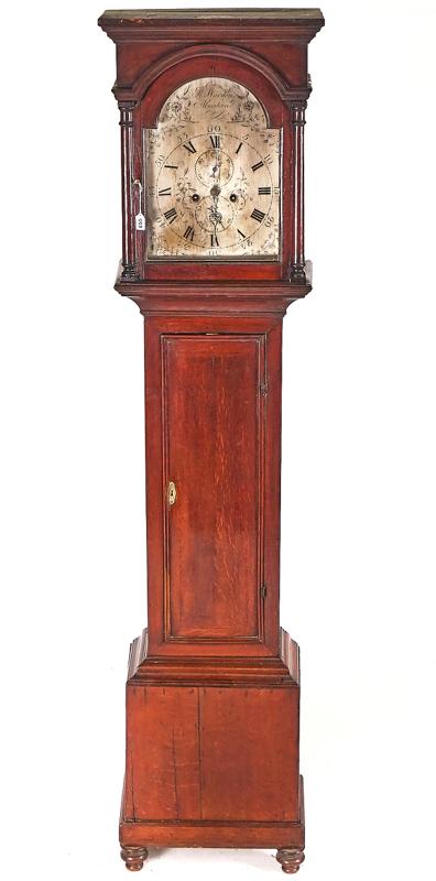 A SCOTTISH OAK LONGCASE CLOCK