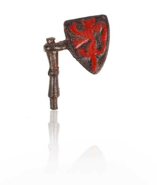 A MEDIEVAL COPPER-ALLOY HORSE HARNESS PENDANT WITH SIDE HANGER